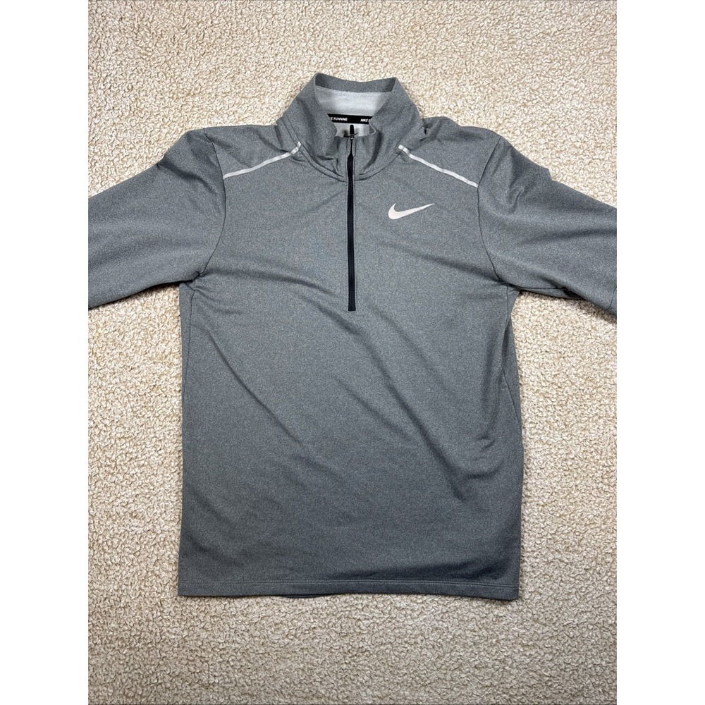 NIKE RUNNING Element 1/4 Zip Shirt Men's S L/S Training Reflective Pull BV4721